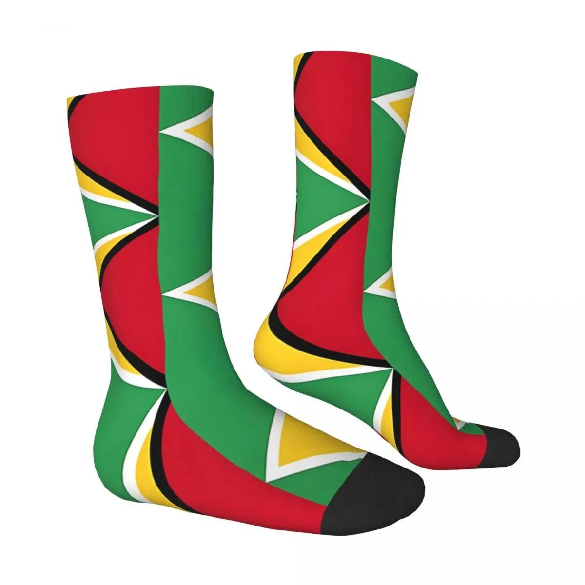 Flag Of Guyana kaus kaki pria wanita, stoking musim panas bermotif