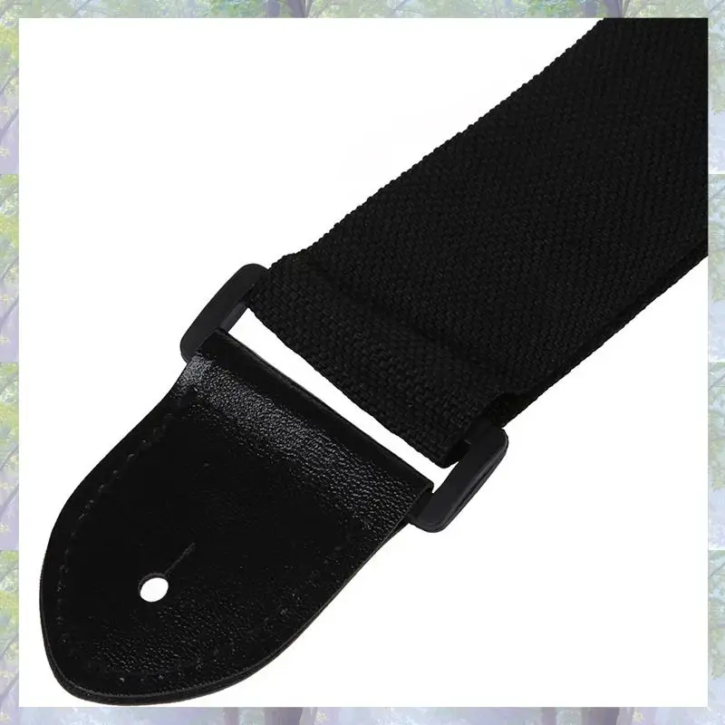 4X verstelbare gitaarband band akoestisch elektrisch 132 x 6 cm zwart