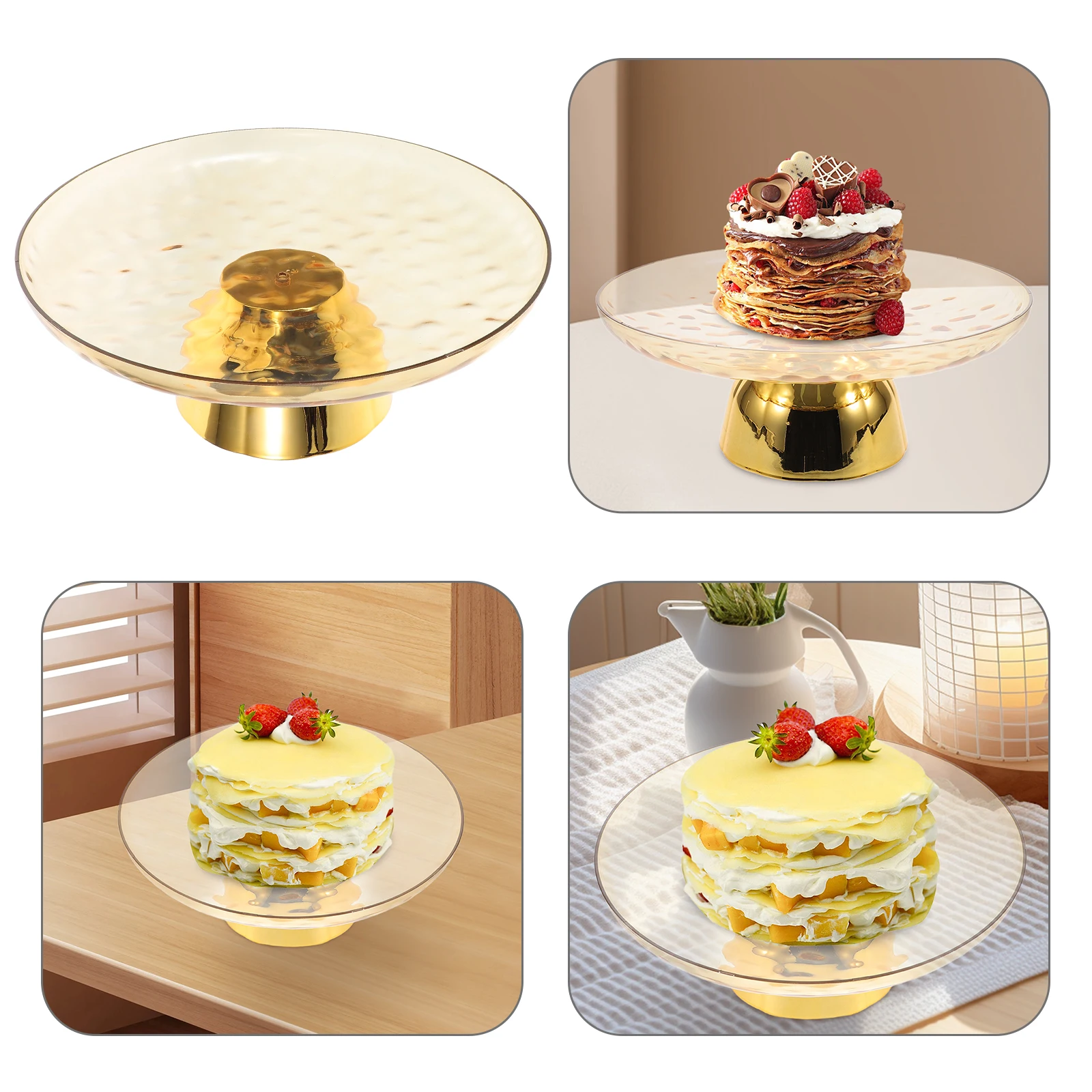 

Fruit Tray Dessert Serving Platter Cake Plate for Parties Cookies Display Stand