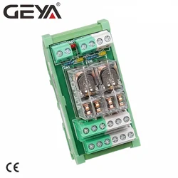 GEYA 2NG2R 2 Channel Relay Module 2NO 2NC DPDT PLC RELAY Interface 12V 24V AC/DC