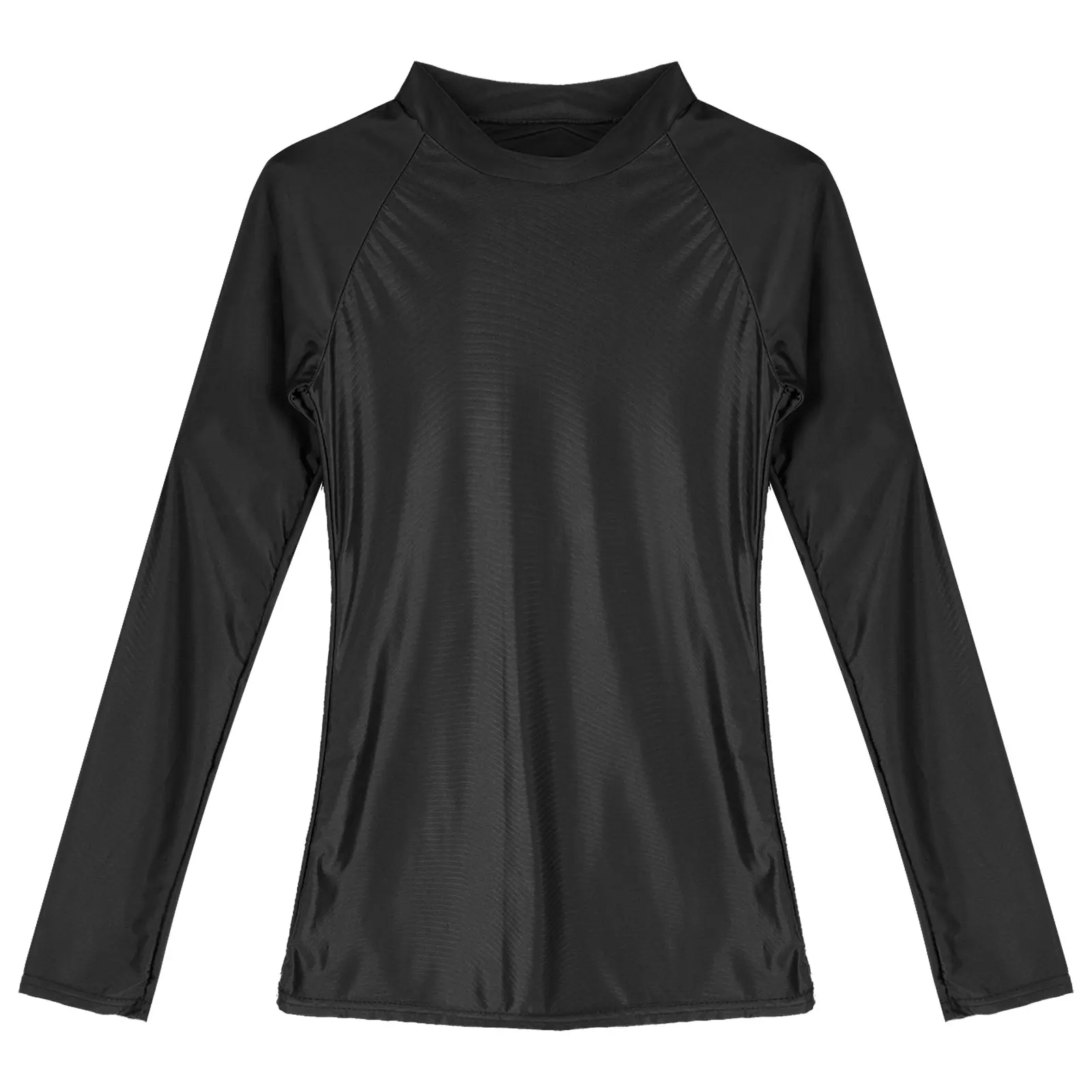 Women Long Sleeve Tops Party Dance TShirt Slim Yoga Sportwear Stage Performance Dancewear