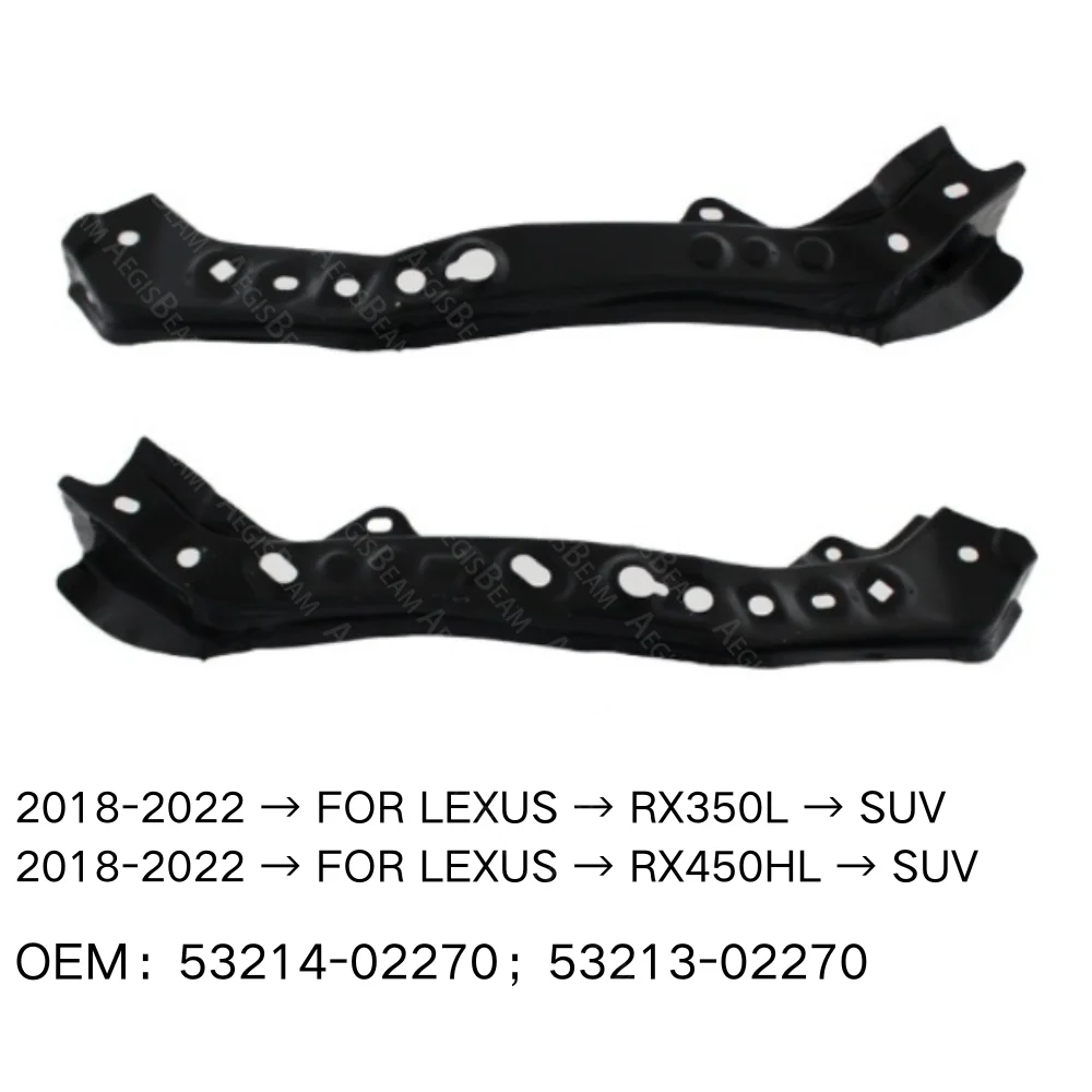 Car Headlamp Mounting Bracket Lamp Hoods FOR LEXUS RX350L RX450HL SUV 2018-2022 53213-48090 Radiator Upper Support Right Front