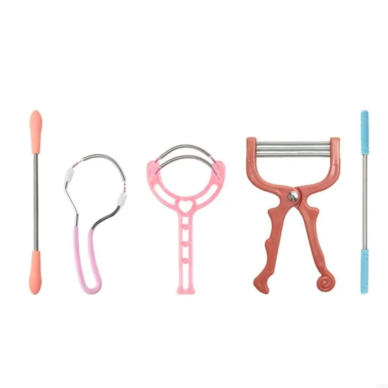 U0DE 5pcs الوجه مزيل الشعر أداة فعالة الأداة إزالة الشعر الوجه depilate الوجه الوجه لجميع أنواع البشرة