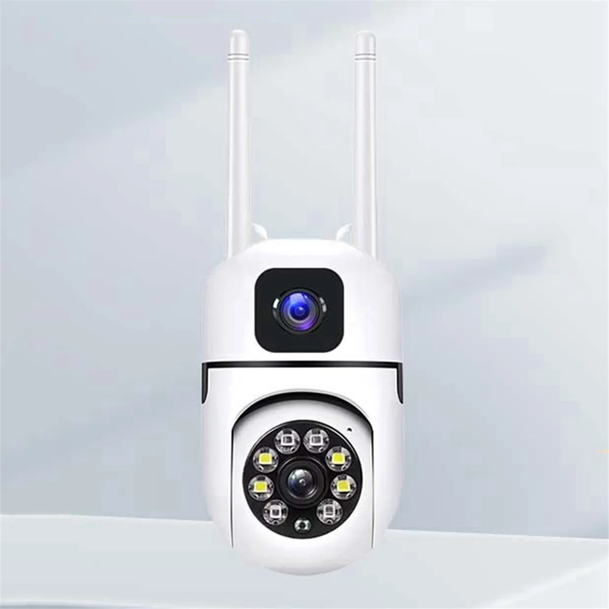 HD Smart Surveillance Camera Indoor HD Dual-Lens Dual-Screen Linkage Surveillance Camera 360° Rotation Two-Way Voice