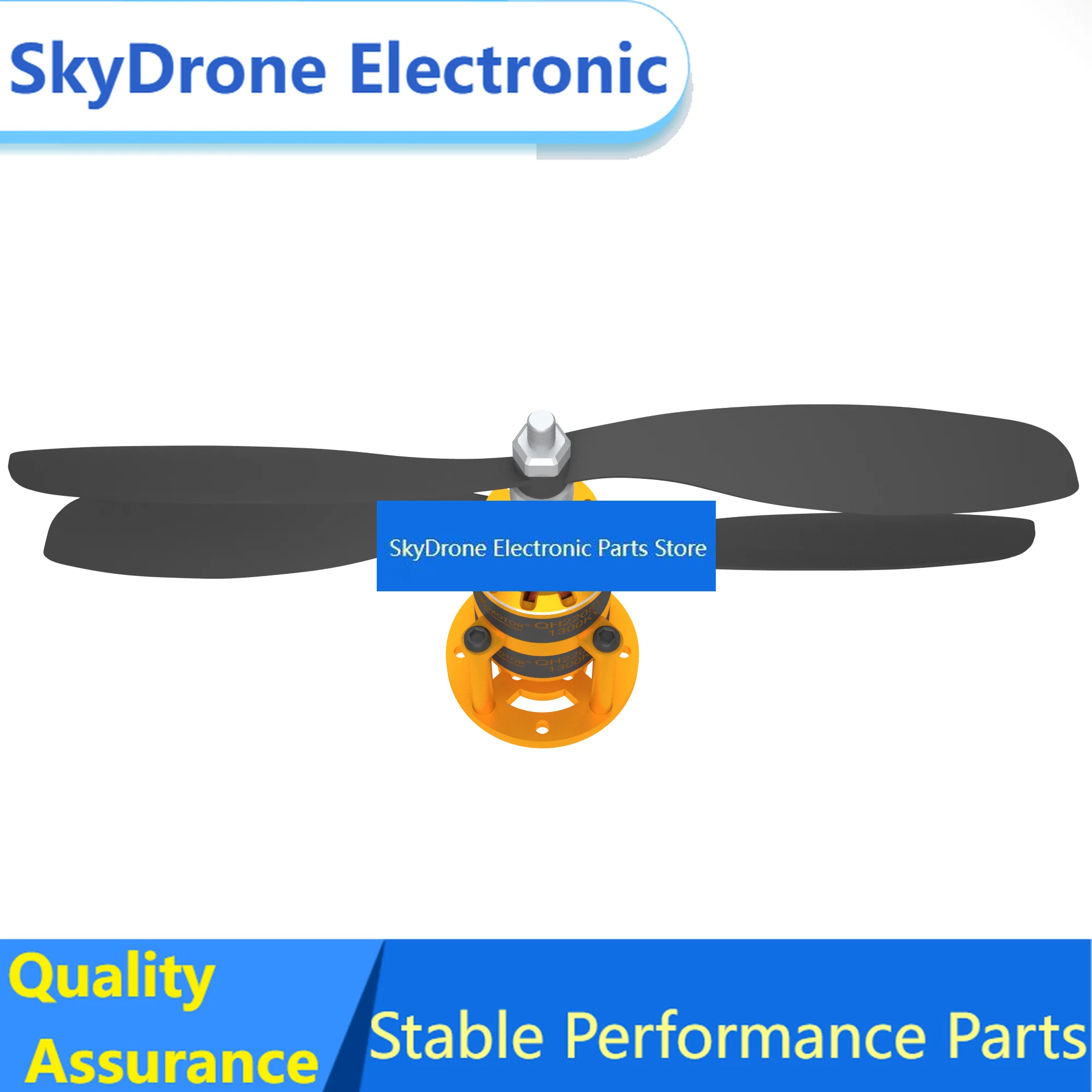 SkyDElQX-MOTOR QH2208-V2 1300KV Coaxial Dual Propeller Brushless Motor, Paired 9047 Propeller