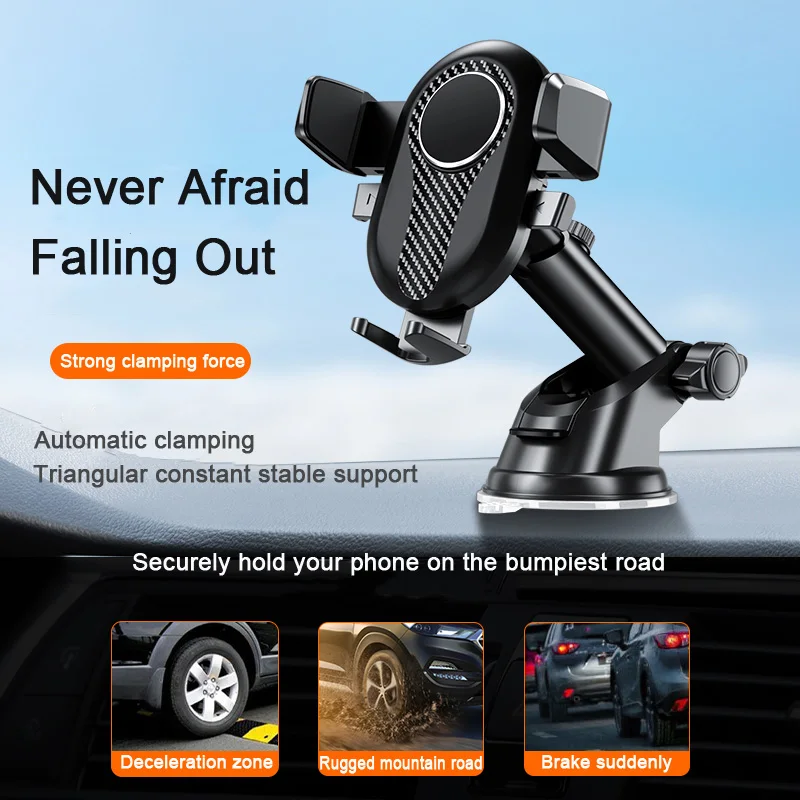 

Car Phone Holder Stand Gravity Car Suction Cup Phone Stand mount for Mobile iPhone 13 12 Xiaomi Redmi Samsung Huawei motorcycle