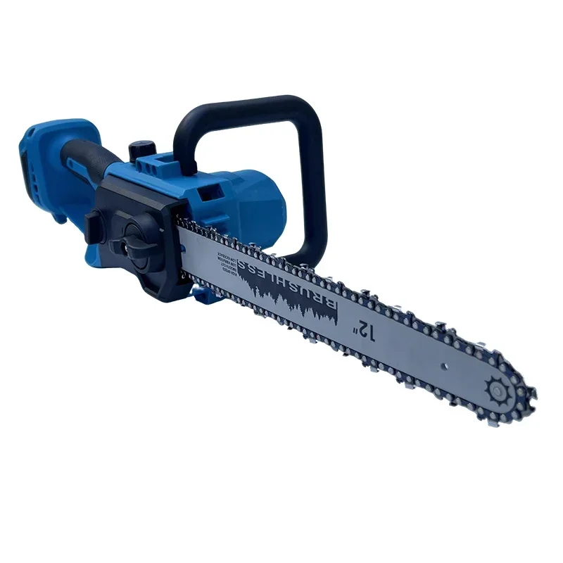 Fit Makita Motosserra sem escova de 12 polegadas com lubrificador automático Serra elétrica sem fio para corte de árvores e corte de madeira