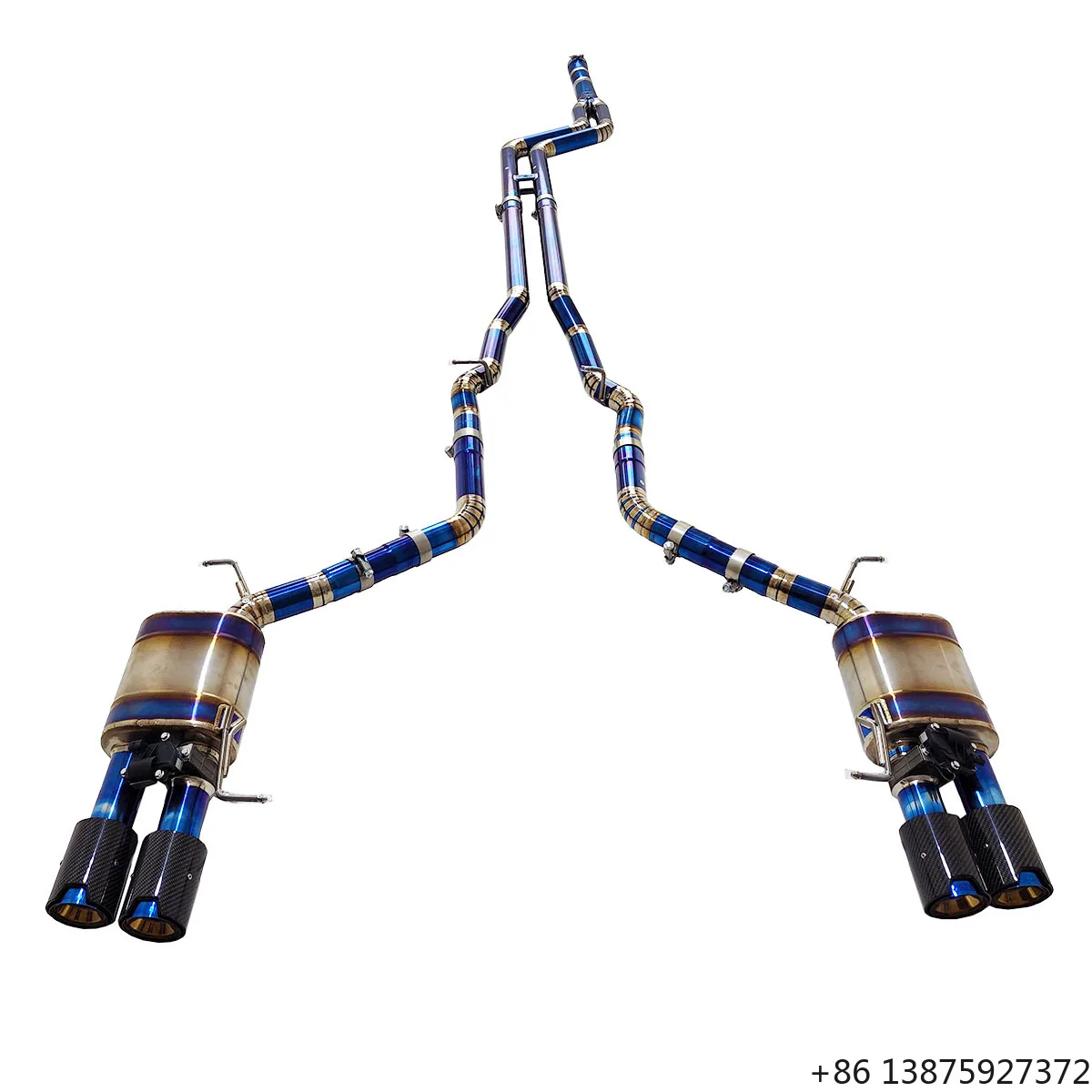 

For 535i F10 N55 3.0T TC4 Titanium Sports Valved Exhaust System Muffler Ecnal Product