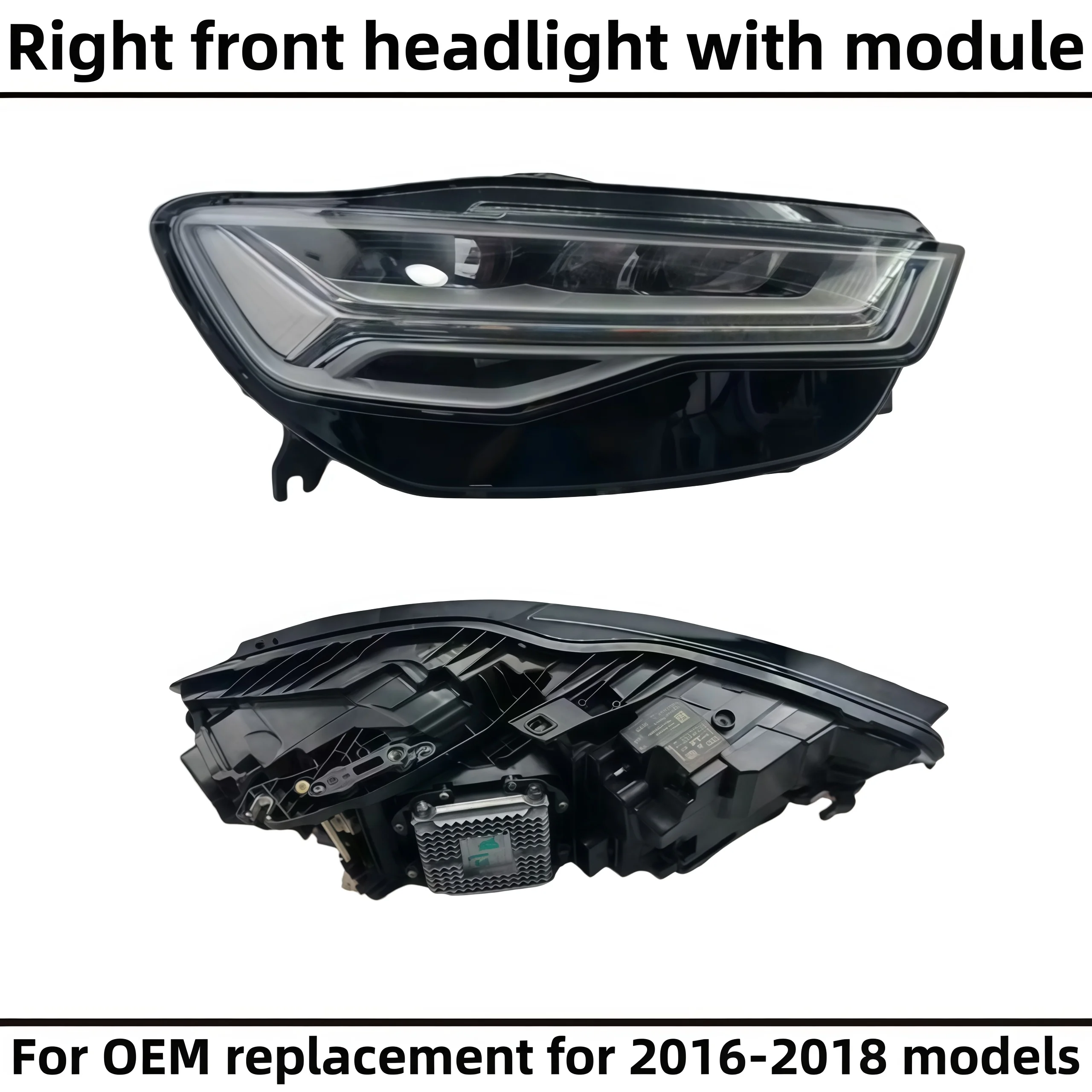 Voor Audi 2012-2018 modellen A6, S6, C7Avant Allroad, originele LED-dagrijverlichting en koplampmontage. Plug and play.