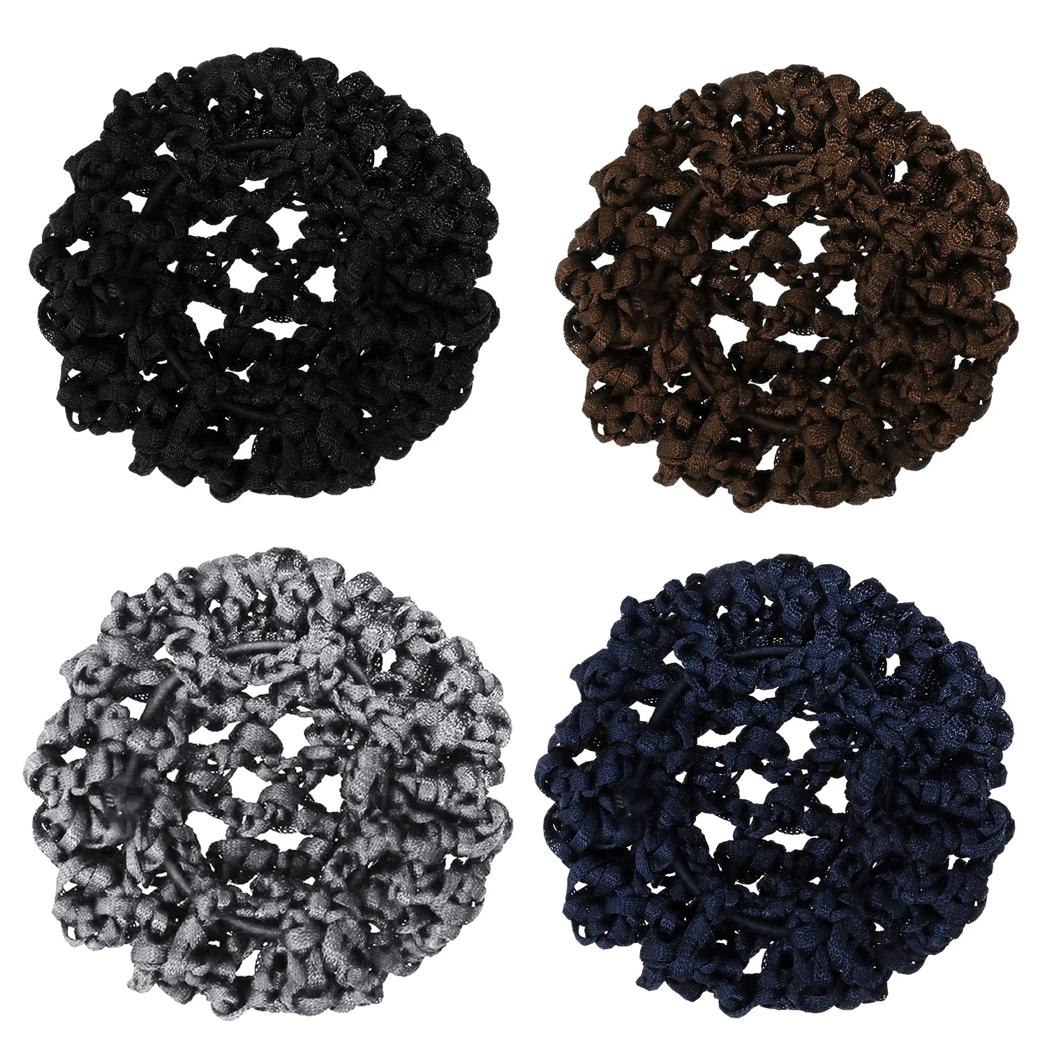 3pcs High Quality Girls Ballet Dance Hair Net Elastic Hair Bands Ponytail Holder for Girl Women Accessoires
