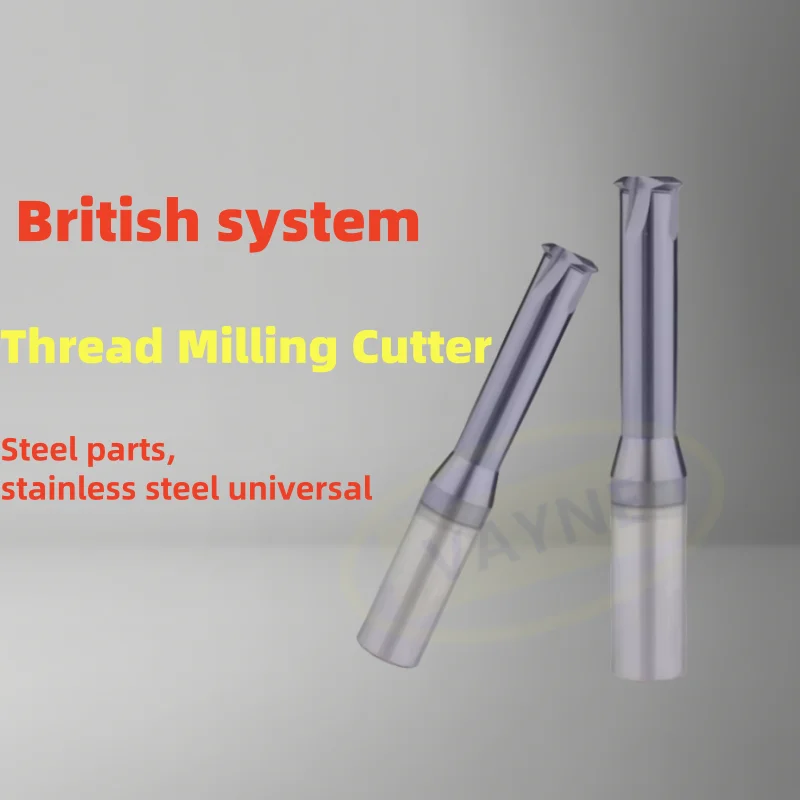 1pcs 55° British system Single tooth Tungsten steel mills W BSP BSPT G ZG PT1/4 1/2 3/8 3/4 5/16 inch Pipe Thread milling cutter