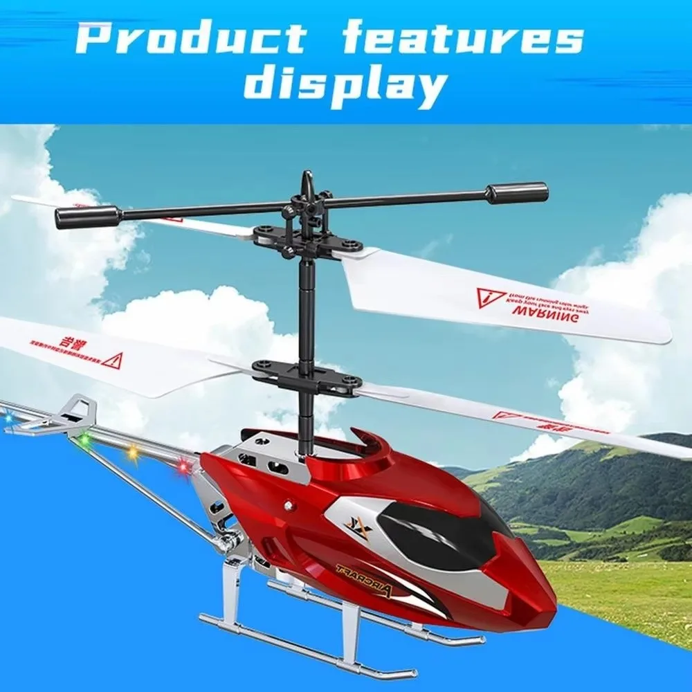 3.5CH RC Helicopter Light Up Remote Control Remote Control Helicopter Fall Resistant Easy Control Kids Helicopter Toy Kids Gift
