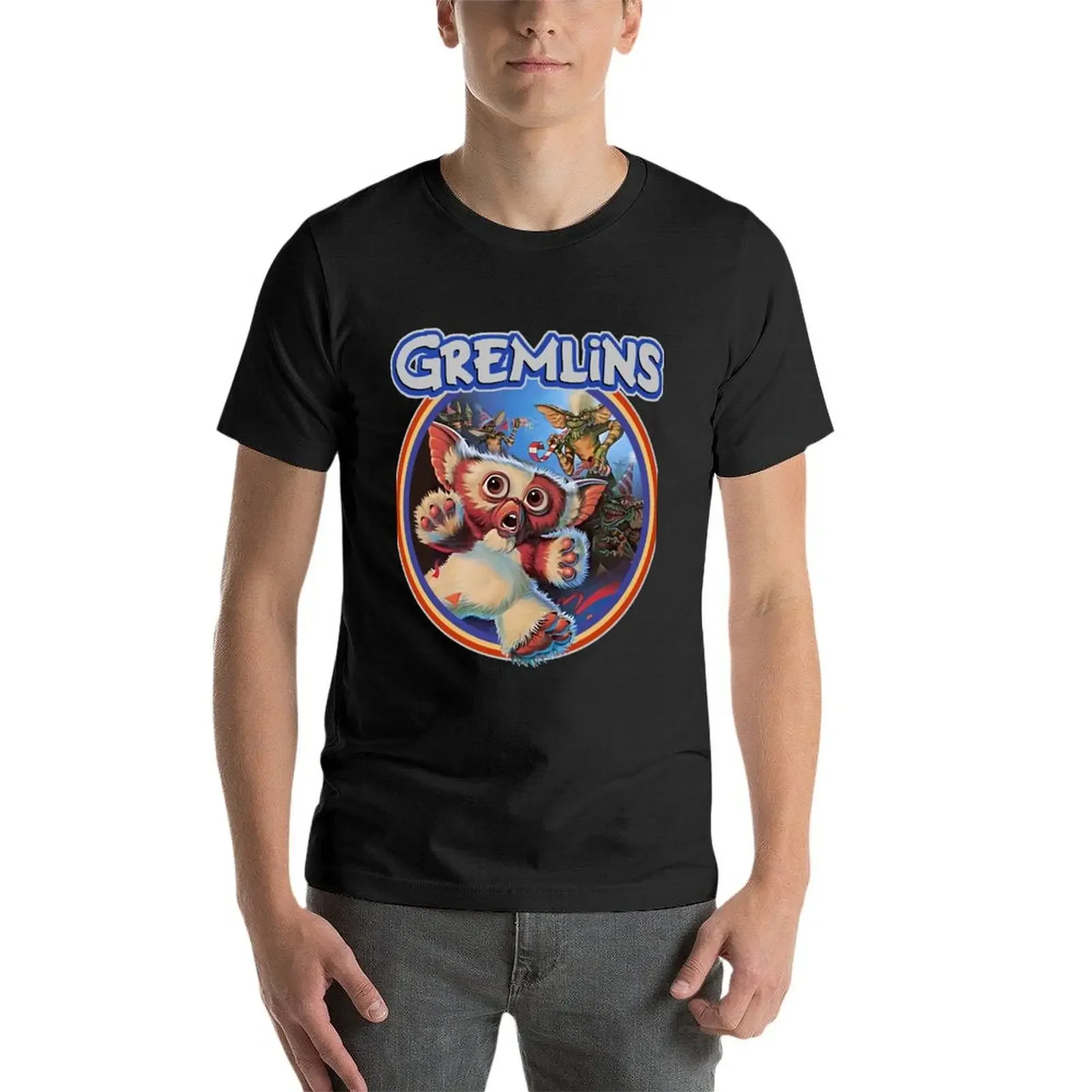 Gremlin 84. Koszulka T-Shirt słodkie topy ubrania kawaii zwierzęcy nadruk dla chłopców urocze ubrania t-shirty dla mężczyzn