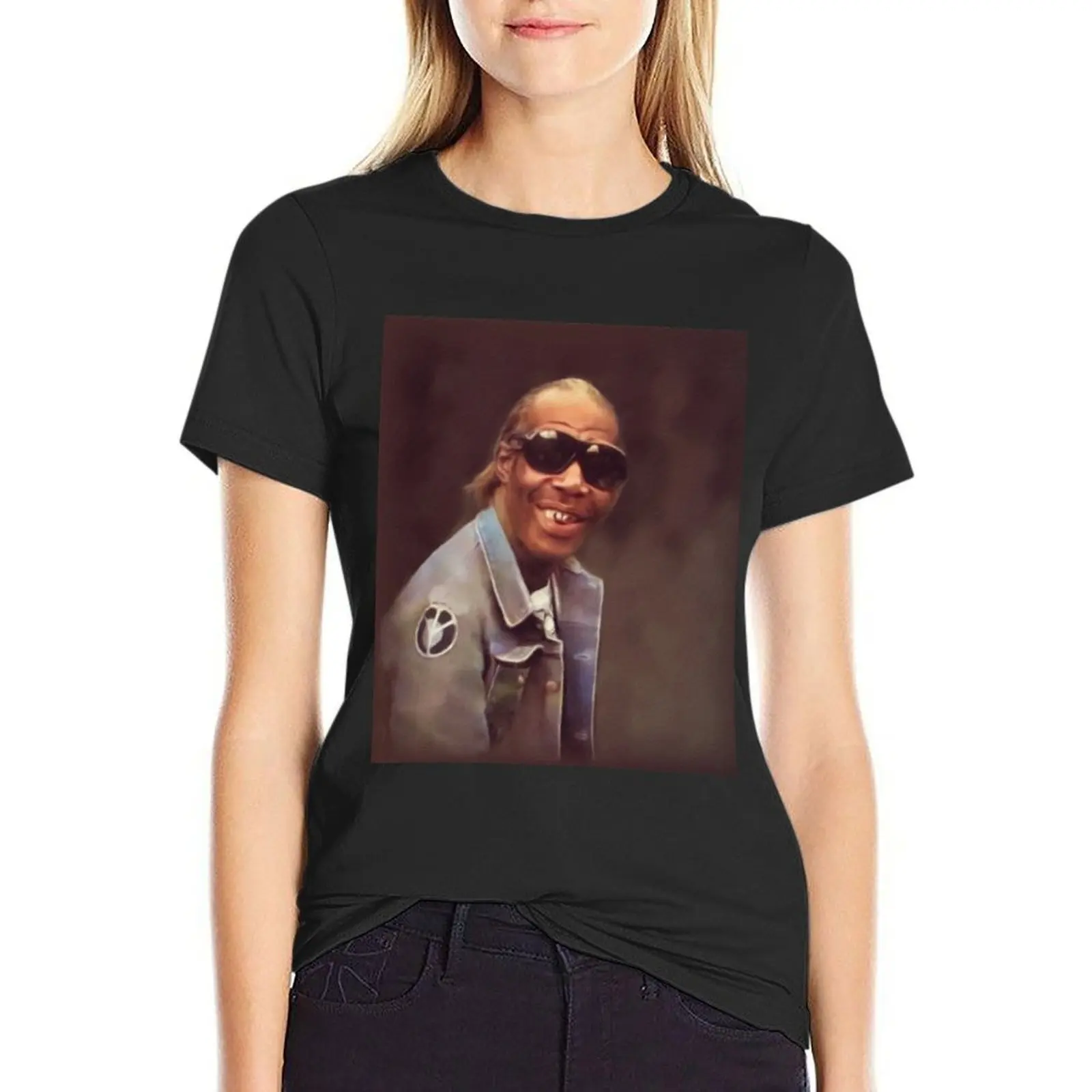 Professor Longhair, Muzieklegende T-Shirt Blouse Koreaanse Mode Graphics Grappige T-Shirts Voor Vrouwen