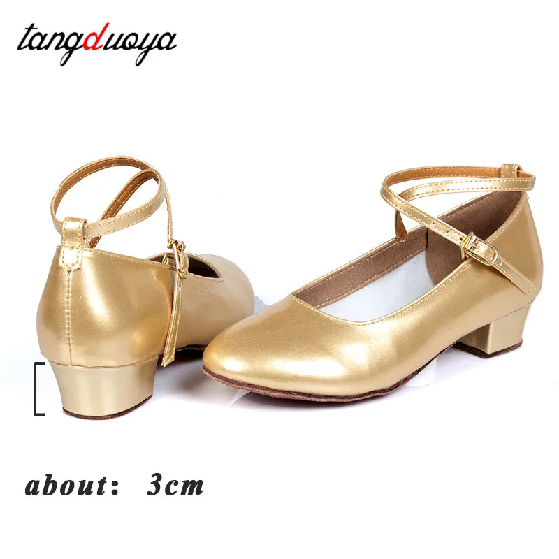 Girls Dance Shoes Ballroom Women Latin Dance Shoes Ladies Samba Shoe Tango Dancing Shoes Samba Salsa Sandals Kids 3cm Wholesale