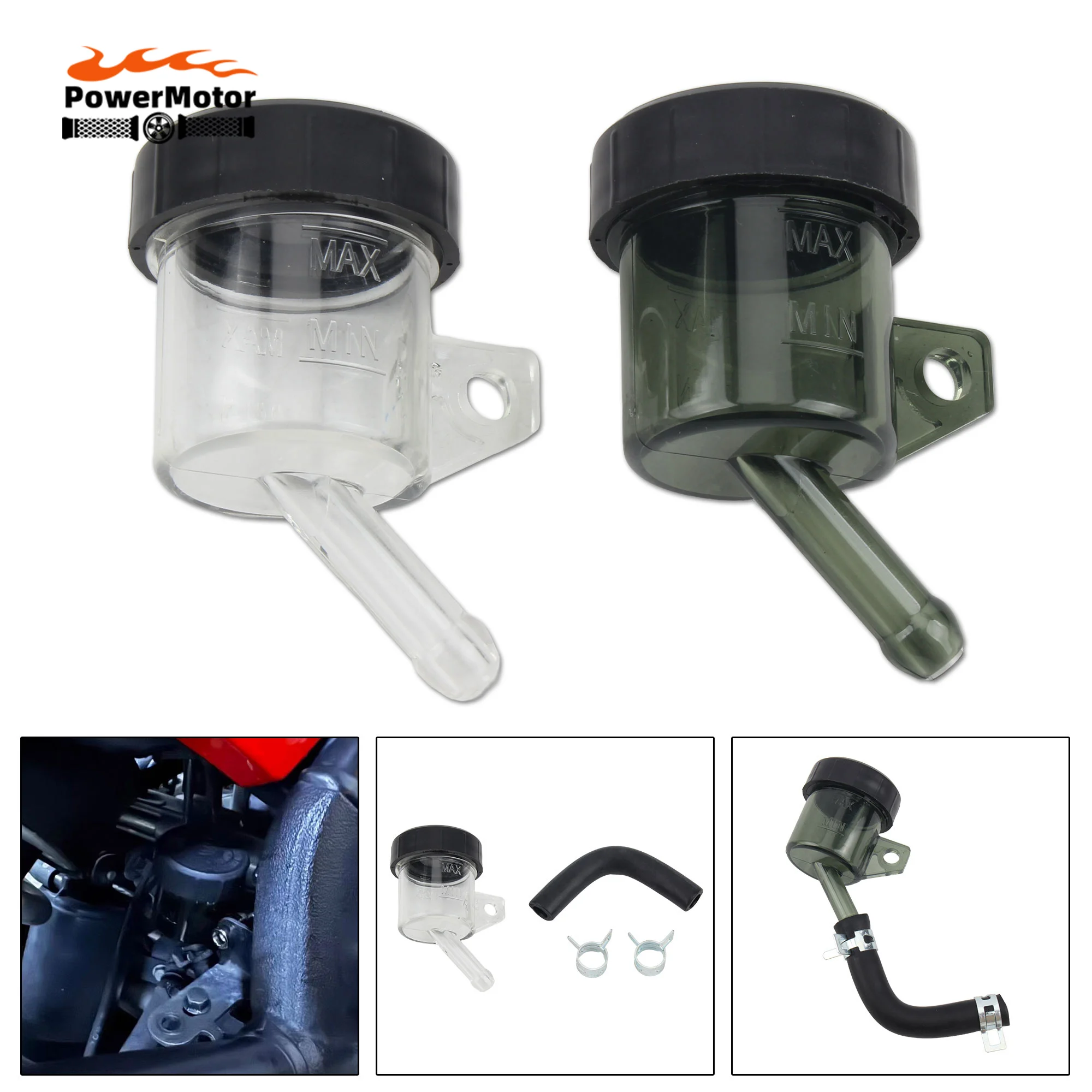 

Universal Motorcycle Dirt Pit Bike Rear Brake Master Cylinder Oil Cup For Honda Suzuki Kawasaki Tuning Spare Parts Enduro