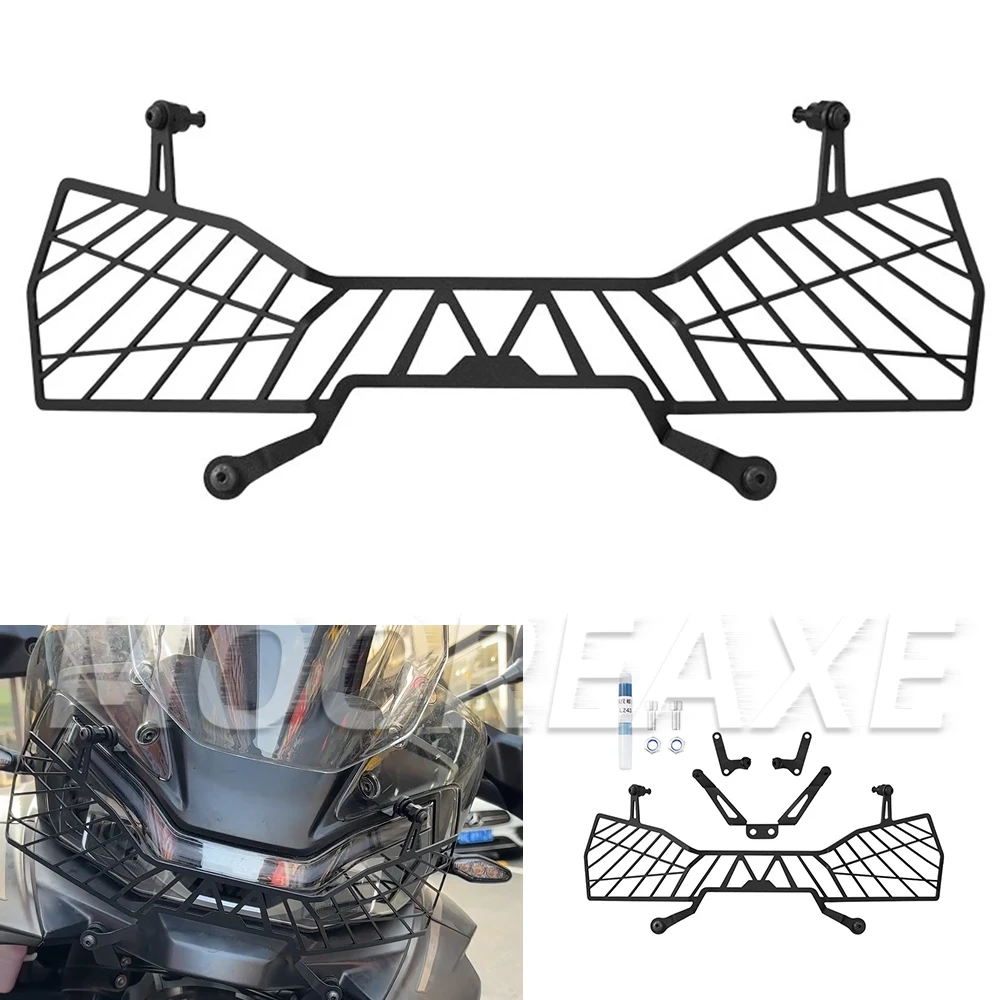 

For CF 800MT-X 800MTX Motorcycle Front Fairing Headlight Head Light Lamp Net Protection Grille Guard Cover Mesh Lampshad
