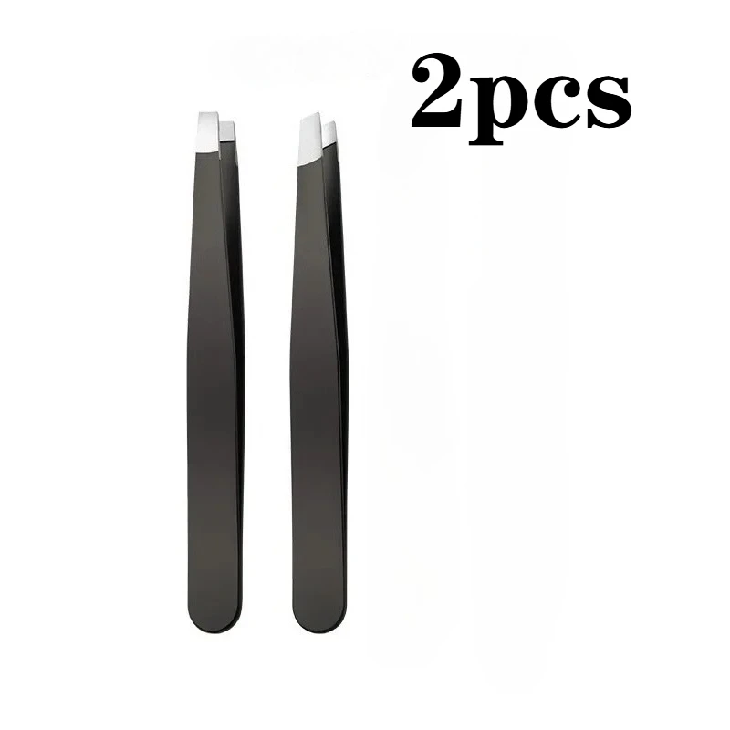 1/2pc Ouriner 눈썹 족집게 다채로운 머리 미용 고운 머리카락 풀러 스테인레스 스틸 기울어진 눈썹 클립 제거 메이크업 도구