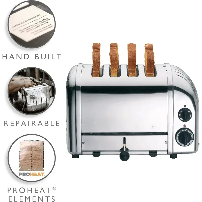 NewGen Toaster, 4-Slice, Chrome