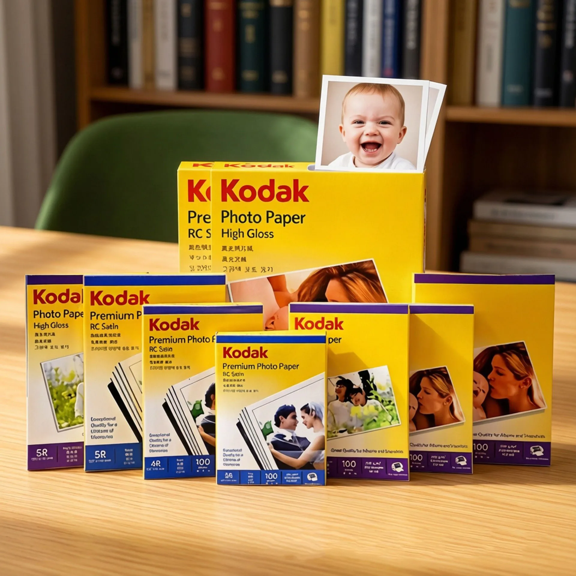 New Packaging Kodak RC Satin 6 Inch Instant And Water Kodak Premium A4 Color Photo Paper 270GSM Inkjet Printing Photo Old and