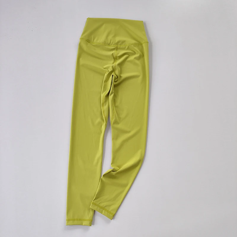 Yoga-Hosen ohne Peinlichkeit und Nacktheit, Damen-Leggings mit hoher Taille und Bauchkontrolle, eng anliegende, nahtlose Fitness-Leggings – Detail 13