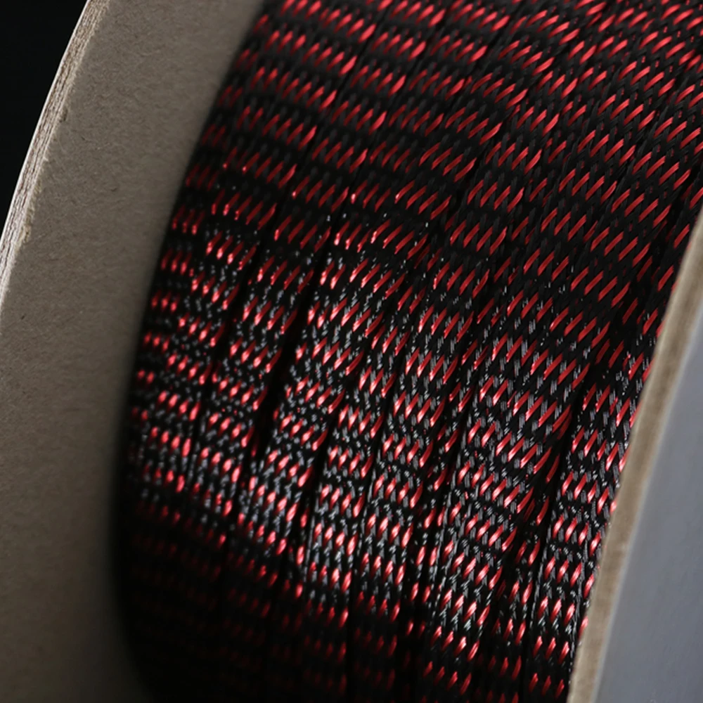 XSSH AUDIO HIFI Speaker Wire Accessory Shield Suspension Woven Copper Nylon 6mm 8mm 12mm 15mm Braided Cable Sleeving Sleeve Tube