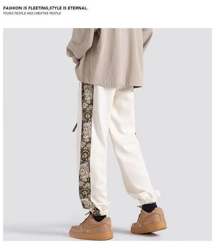 Spring and Autumn Loose Chinese Style Sports Sleeper Draped Casual Pants Men