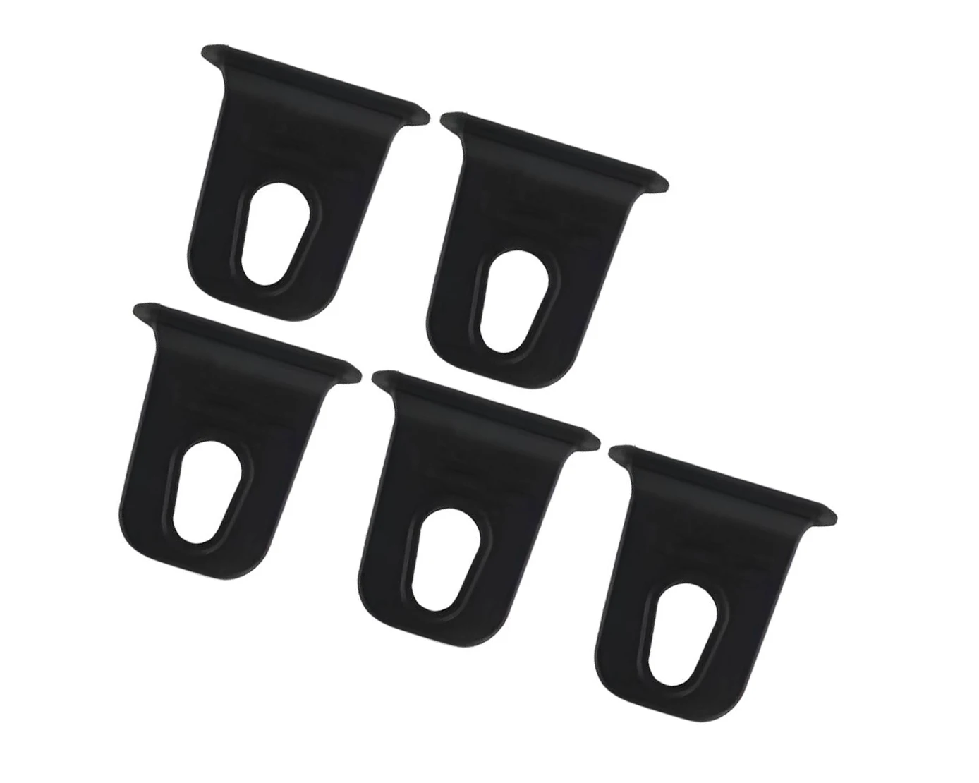 5pcs Black RV Camper Caravan Awnning Hook Clothes Rack Hanger Holder
