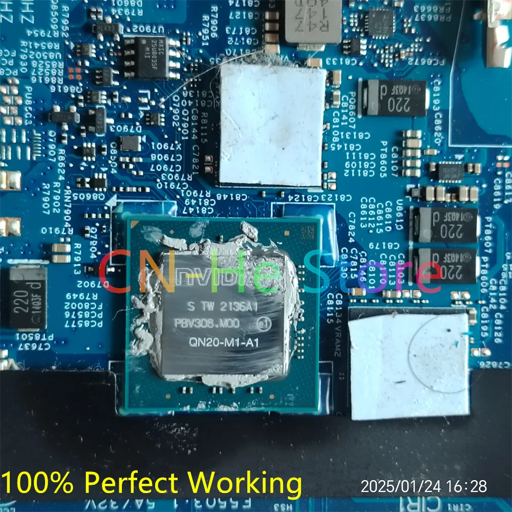 Original For DELL Latitude 5520 Laptop Motherboard 213253-1 SRK1F i7-1185G7 GN20-M1-A1 CN-04RH8K 04RH8K Notebook Fast Shipping