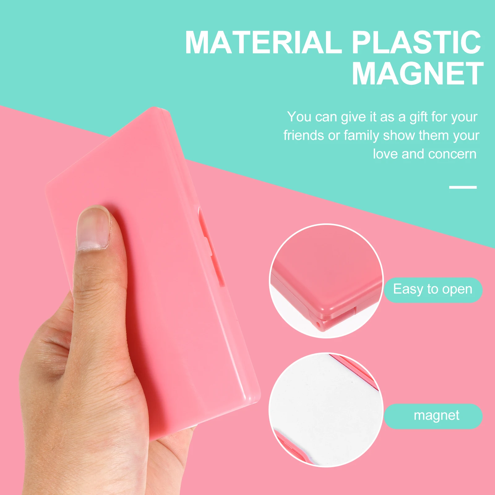 

3 Pcs Magnetic Needle Box Sewing Storage Holder Knitting Cross Stitch Needles Case Weak Magnet Safe Durable Plastic Container