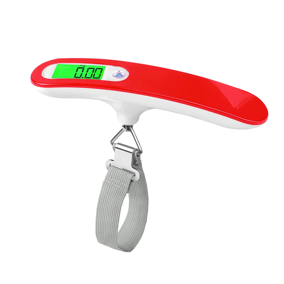 50kgX10g Bilancia Elettronica Pesi Bilancia Valigia elettronica Bilancia per bagagli Valigia da viaggio digitale Strumento di pesatura da pesca