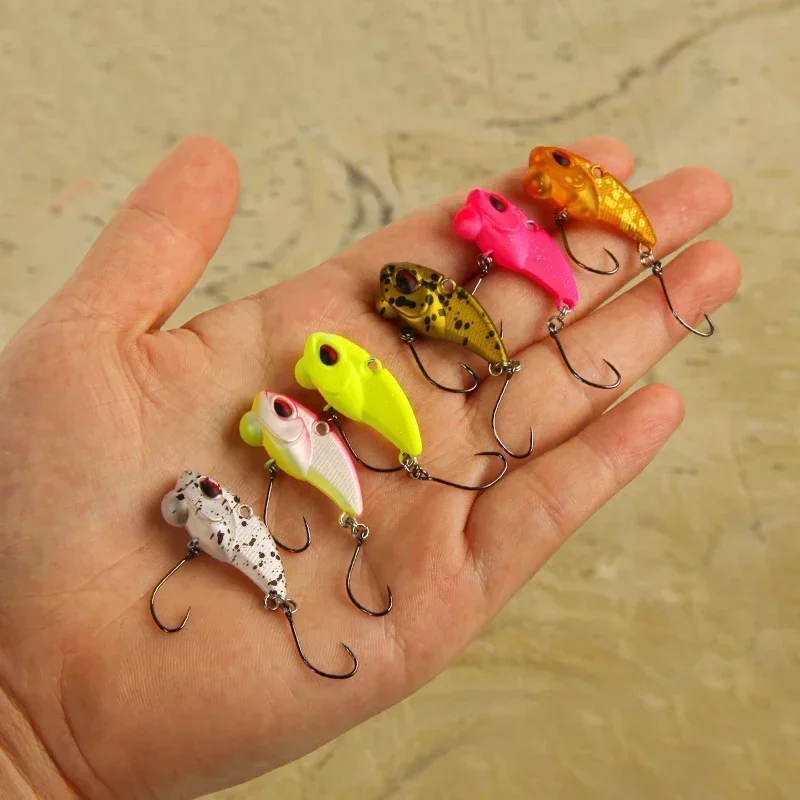 Mini Vib Ratlin for Fishing Sinking Lure Hard Bait Full Swimming Layer for Perch Fishing Trout Area Pesca 28mm2.3g Lures