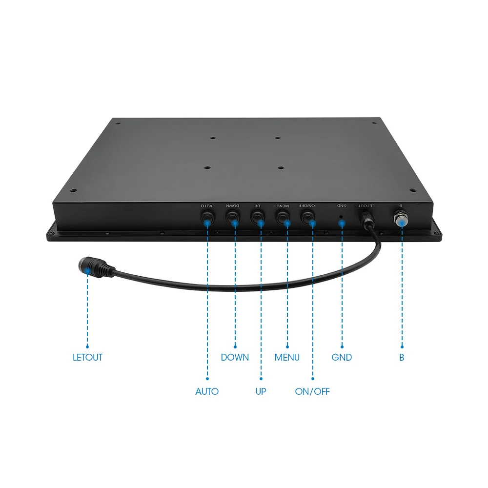 Industrial Touch Screen Monitors15.6 18.5 21.5 Inch Ip65 Waterproof TFT Capacitive Industrial Monitor