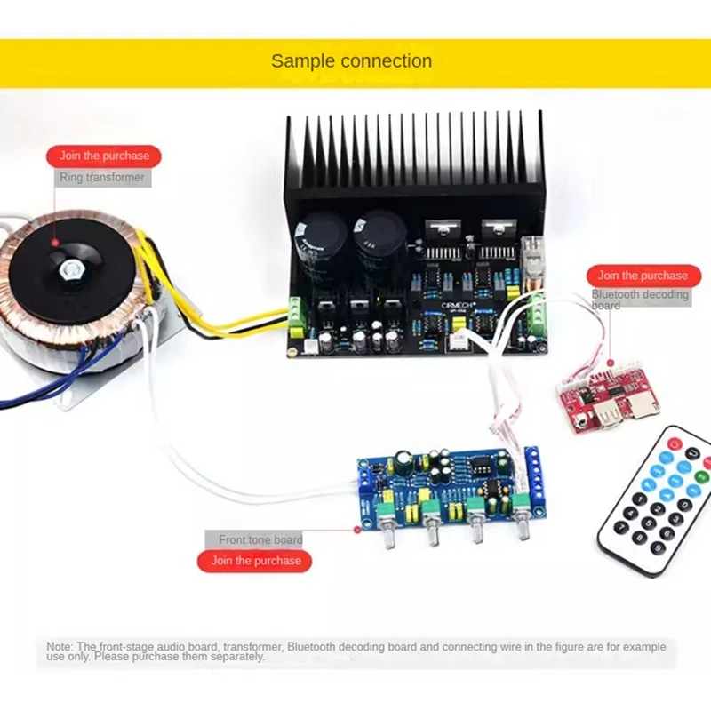 1 Piece Multifunctional Convenient Practical Portable 2.0 Power Amplifier Board Module As Shown PCB