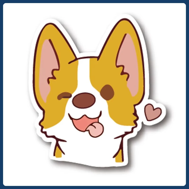 

Car Stickers Welsh Corgi Dog Stickers on Car Styling Laptop Sticker Decal Motorcycle Truck Auto Sticker Decals 15CM PVC KK