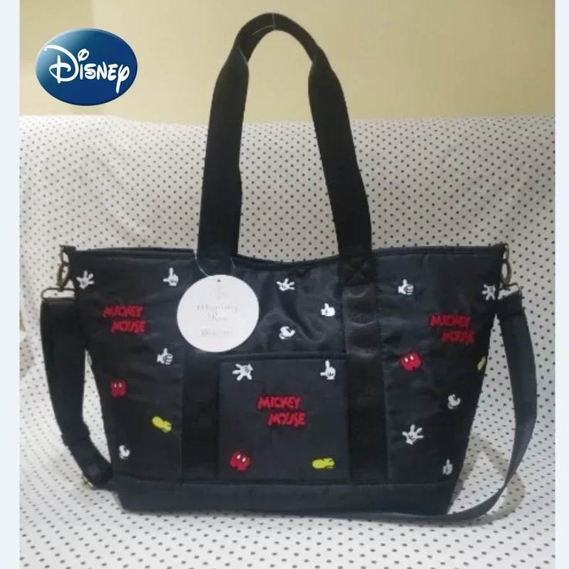 

Disney Mickey New Diaper Bag Handbag Luxury Brand Original Baby Diaper Bag Cartoon Large Capacity Diaper Shoulder Messenger Bag