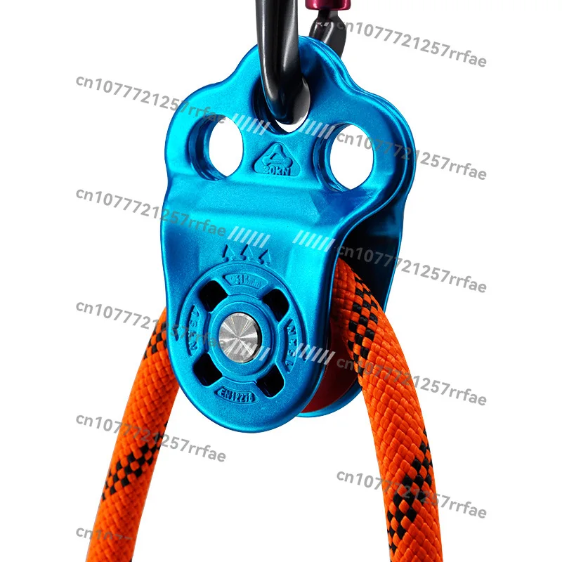 

30kN Aluminum Alloy 3 Hole Single Pulley Arboriculture Work Pulley Hitch Climber Pulley