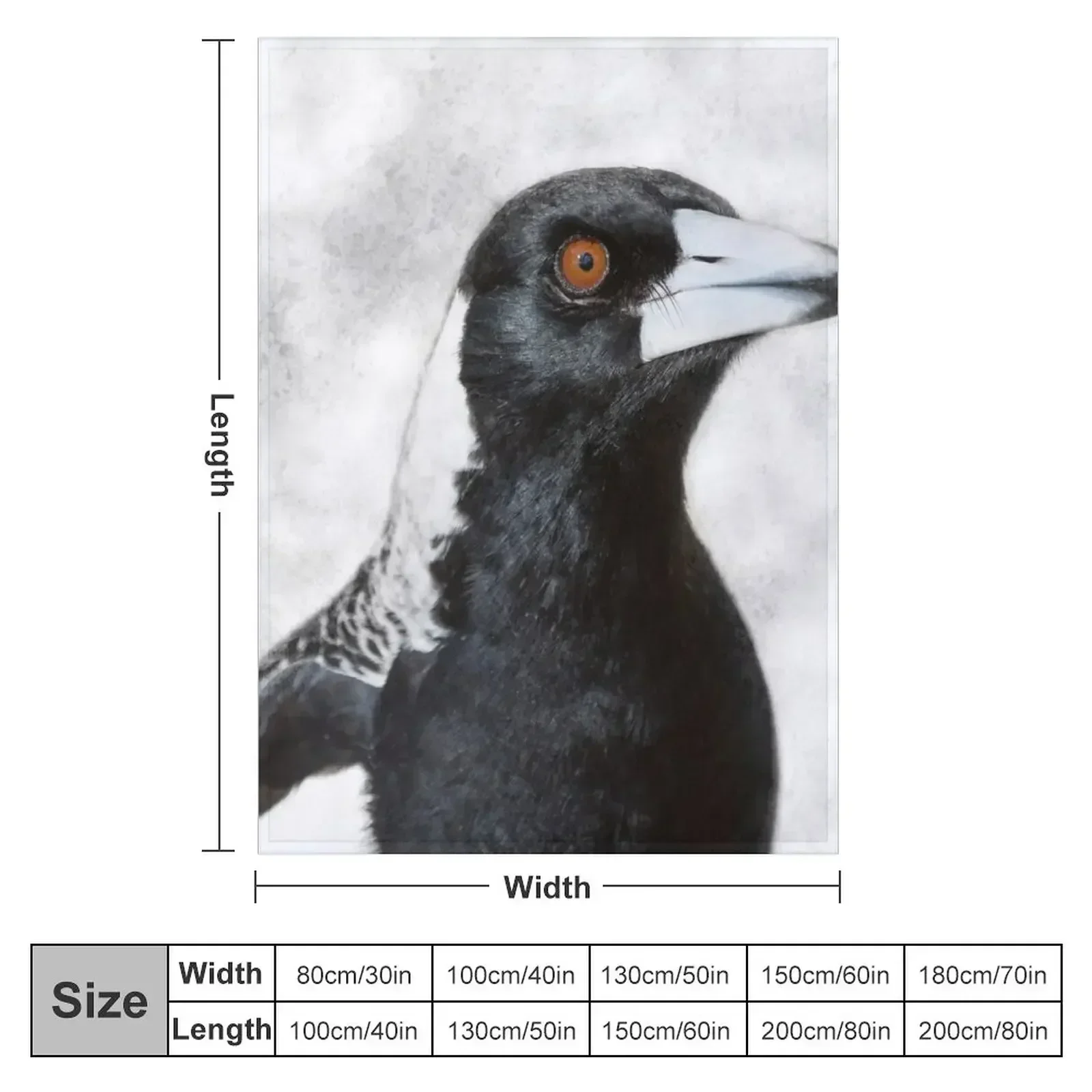 Australian Magpie by Christine Chester Throw Blanket Furry Sofa Quilt decorative Custom Summer Beddings Blankets