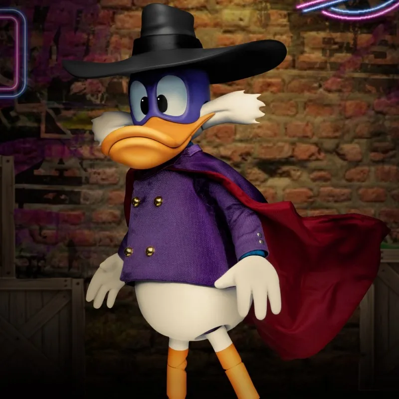 Figura de acción del pato Darkwing, muñeco movible de Disney, el Reino de la bestia, el Pato Donald, Kit de garaje, modelo de colección, regalo de cumpleaños