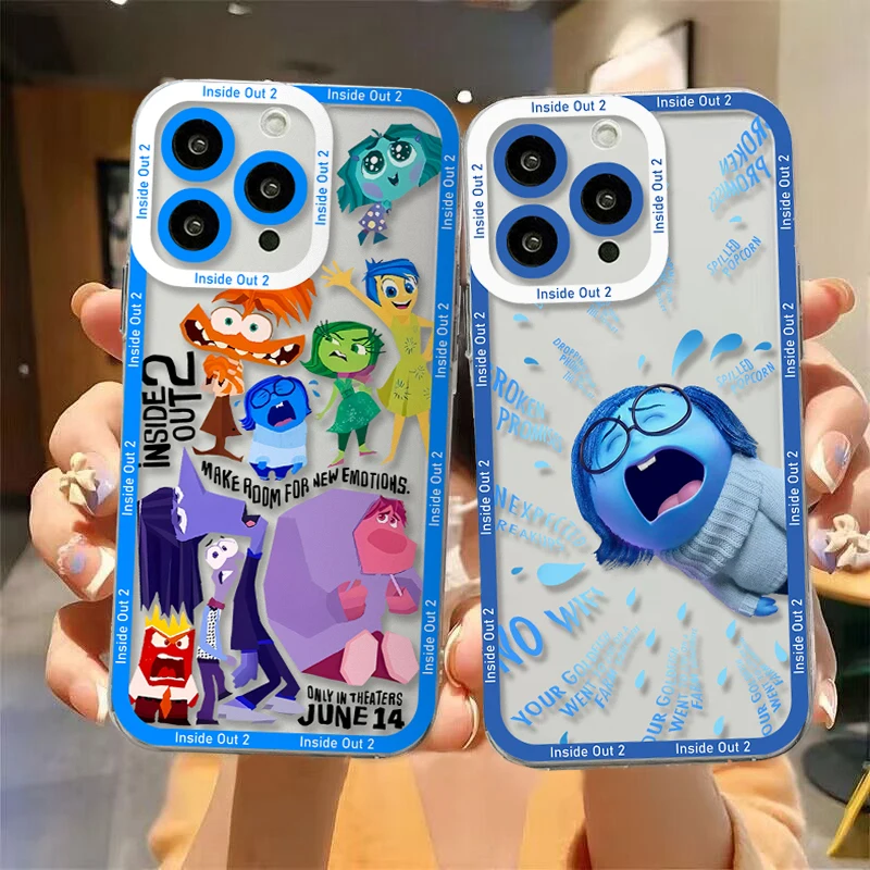 Inside Out 2 New Disney Cute Phone Case For TECNO CAMON 30 20 POVA 6 SPARK 10 Infinix Smart 8 7 Note Hot 40 30i 20i Pro 5G Cover