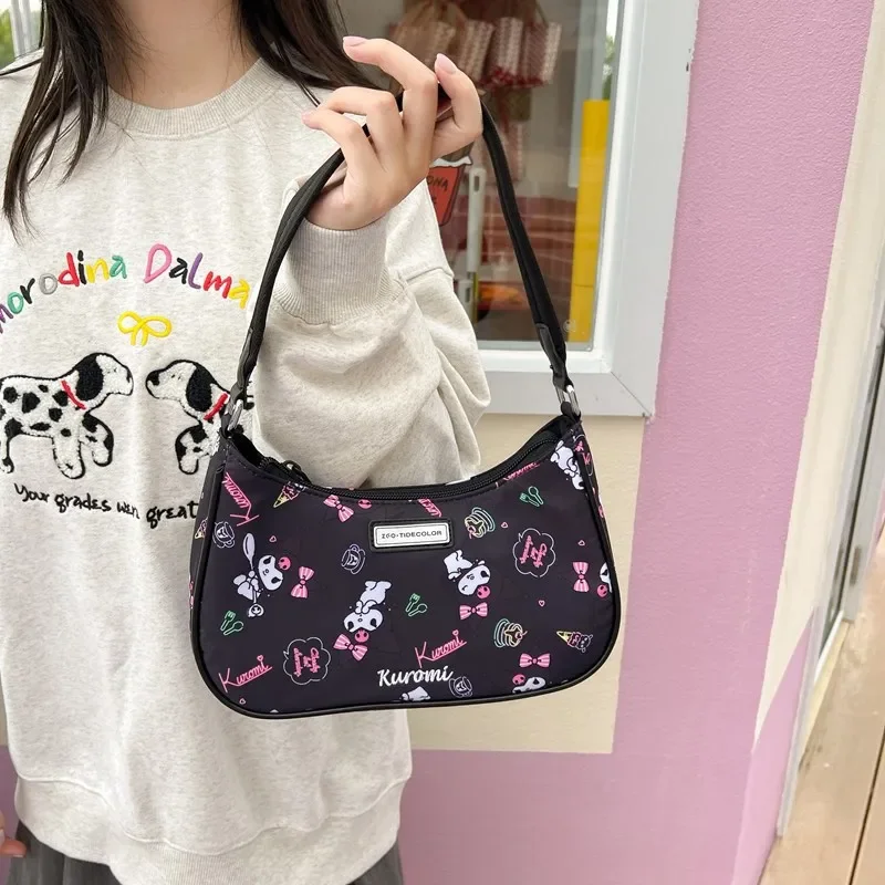 Sanurgente Hellokitty-Sac messager imprimé à une épaule pour filles, sac sous les bras, tendance, assressenti, Kt Cat SR, senior, nouveau, 2024