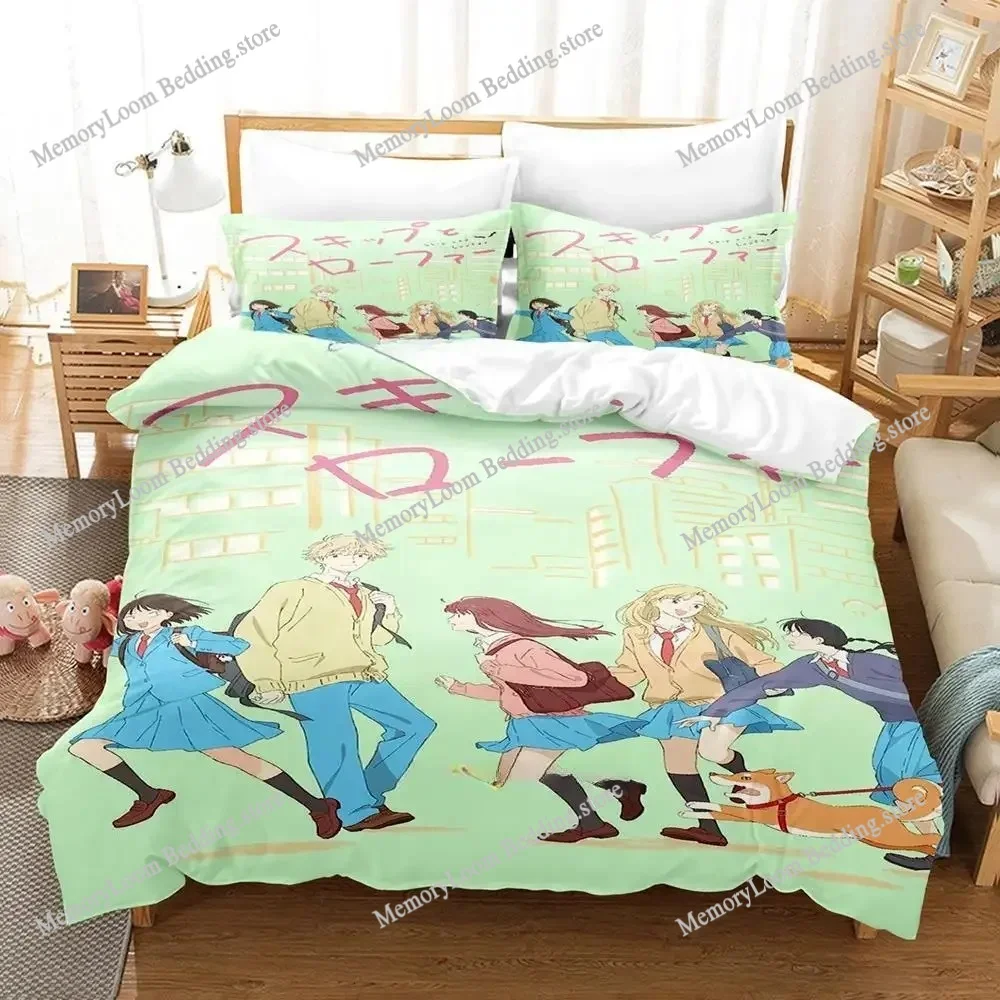 

Skip and Loafer Bedding Set Single Twin Full Queen King Size Bed Set Adult Kid Bedroom Duvet Cover Sets 3D Anime Bed Sheet Set