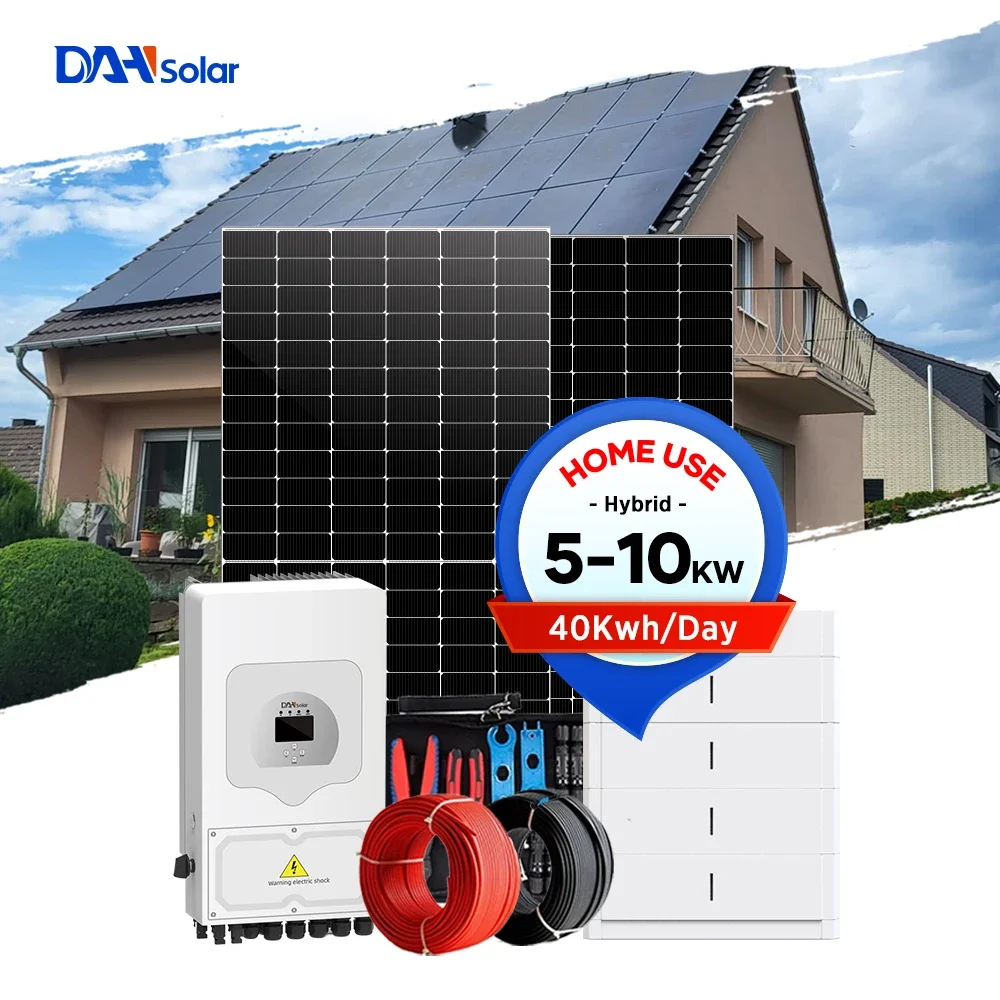 Hybrid Solar Energy Complete Set 5000w 10000w Home 5Kw Off High Quality Solar Energy Storage System