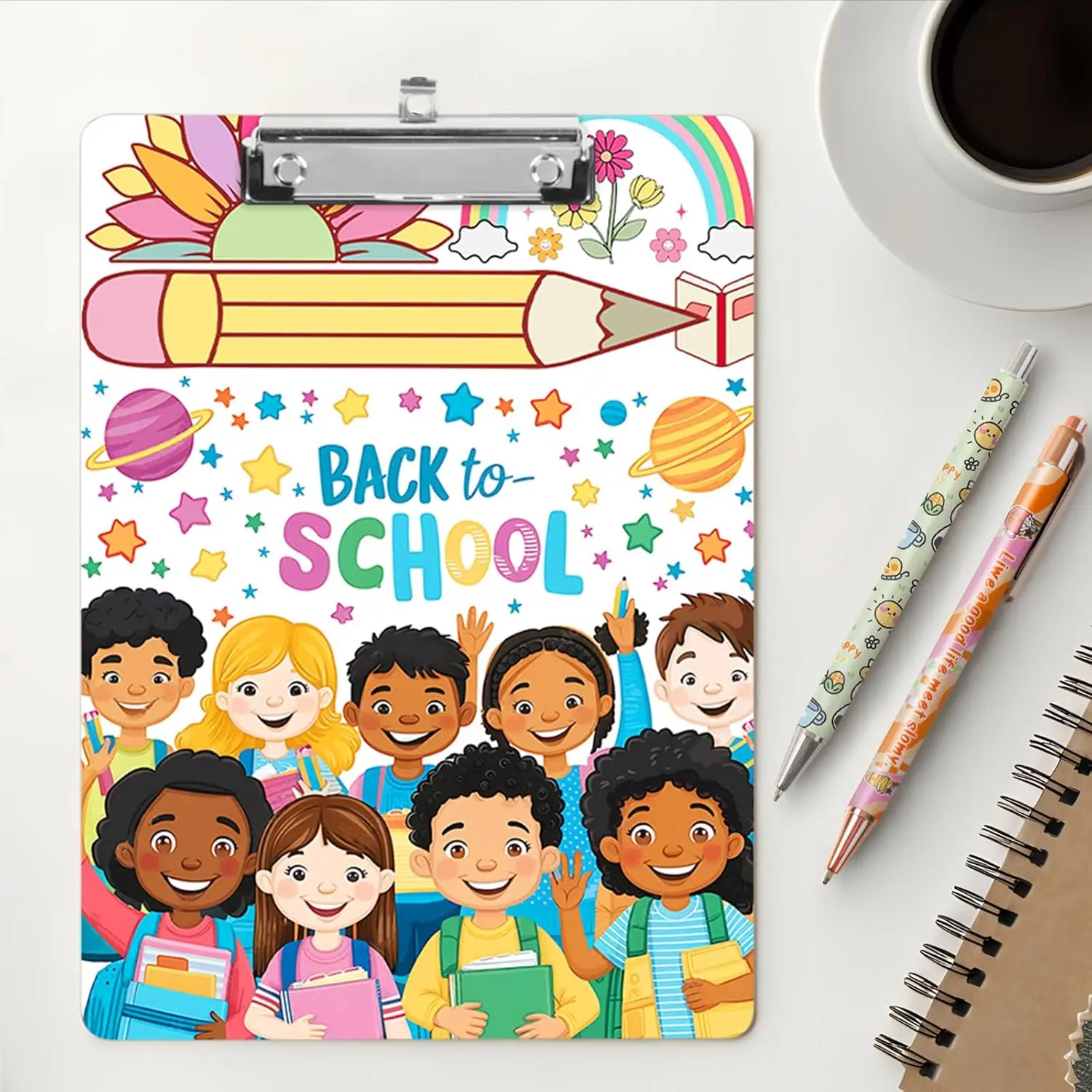 6pcs 승화 하드 보드 MDF 클립 보드 흰색 빈 A4/A5 열전달 인쇄 로고 이미지를위한 쓰기 부목 필드 홀더