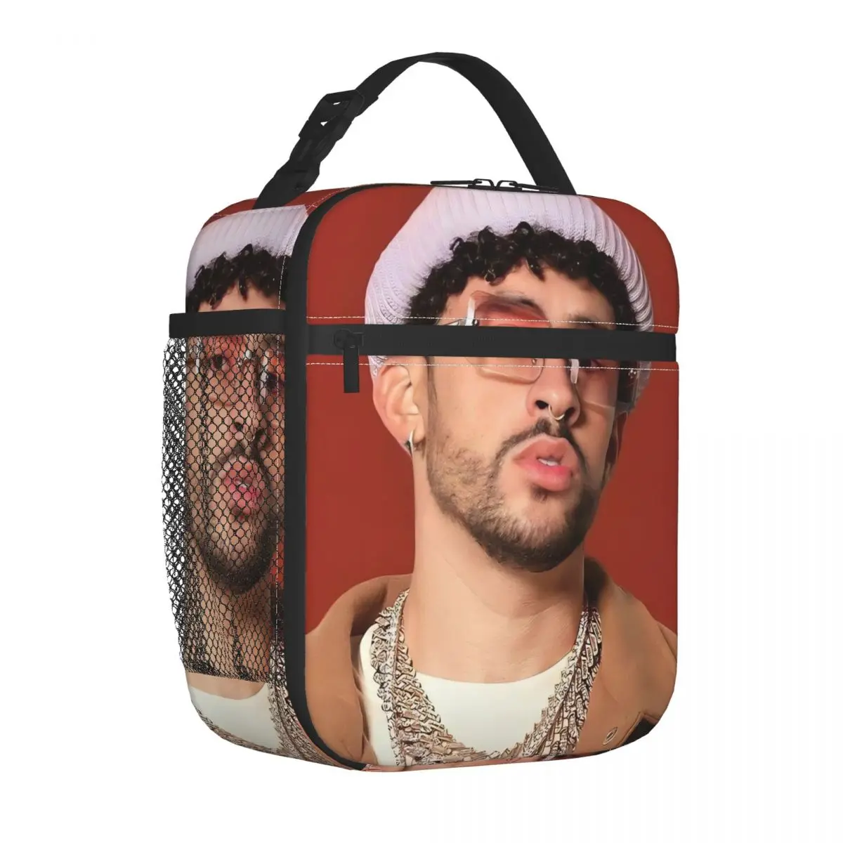 

Термоизолированная сумка для обеда Bad Bunny для работы, портативные сумки-контейнеры для еды, термохолодильник, ланч-бокс