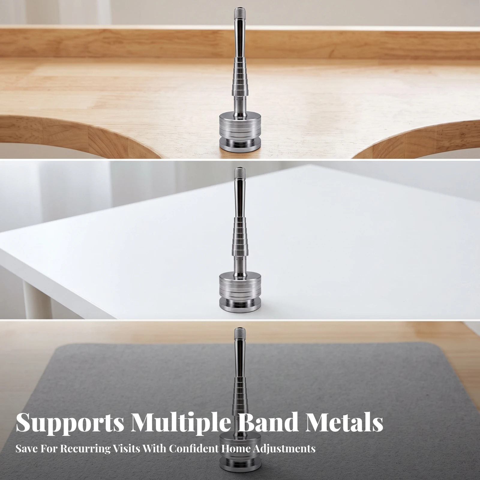 Band Expander with Stepped Shaft Polished Manual Band Resizing Tool Sturdy Easy to Use for Jewelers, Workbench