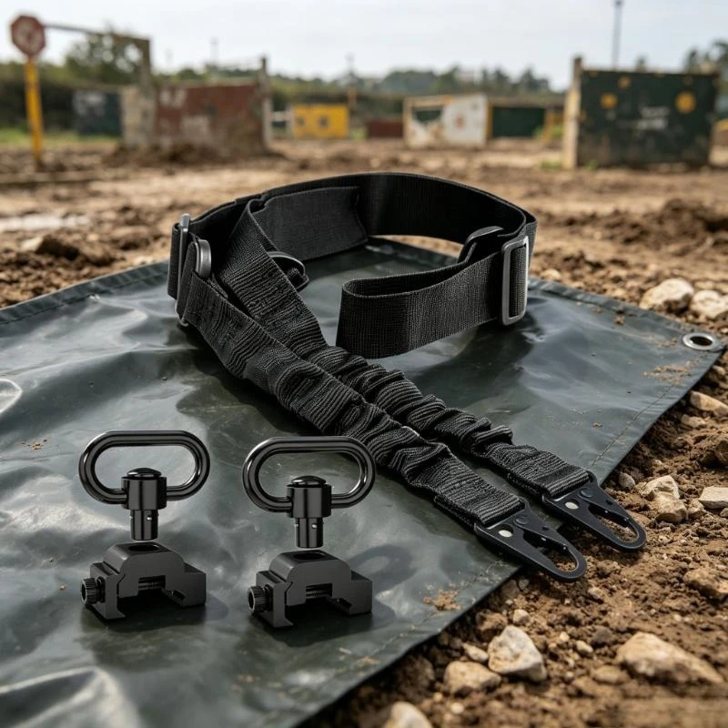 2Pcs Set, Two‑Point Strap with QD Base Sling Buckle, Easy Install Universal Assembly Accessories for Hobby Toy Models