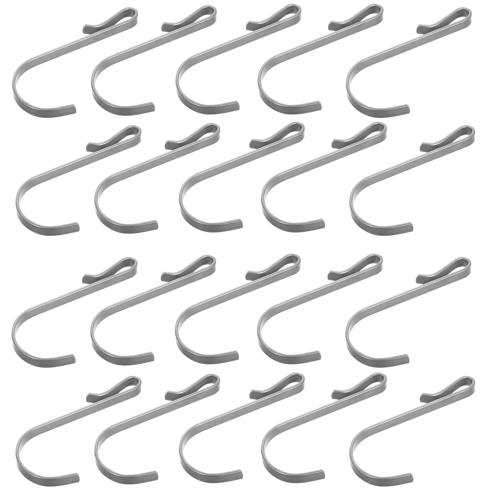 

20 PCS Storage Rack Stainless Steel Hook Shelf Replacement Parts for Wire Shelving