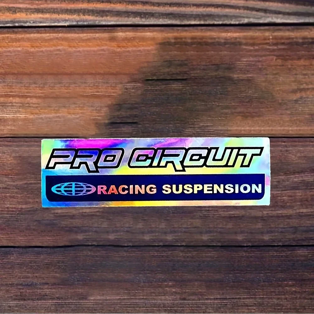 Vibrant Pro Circuit Racing Suspension Sticker for Laptop, Water Bottle, Guitar, Notebook - Lively Decor for Racing Gear Lovers