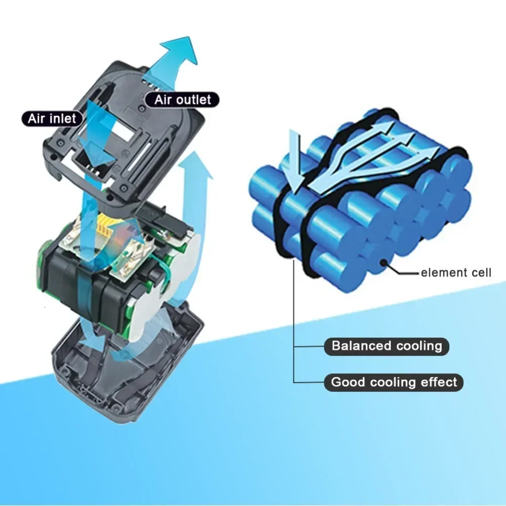 Untuk Makita BL1430 baterai isi ulang 14.4V 6000mAh Lithium Ion untuk Makita 14v baterai 6Ah BL1440 LXT200 BDF340 TD131D